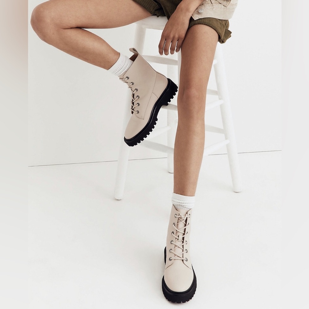 Madewell Rayna Lace Up Boots